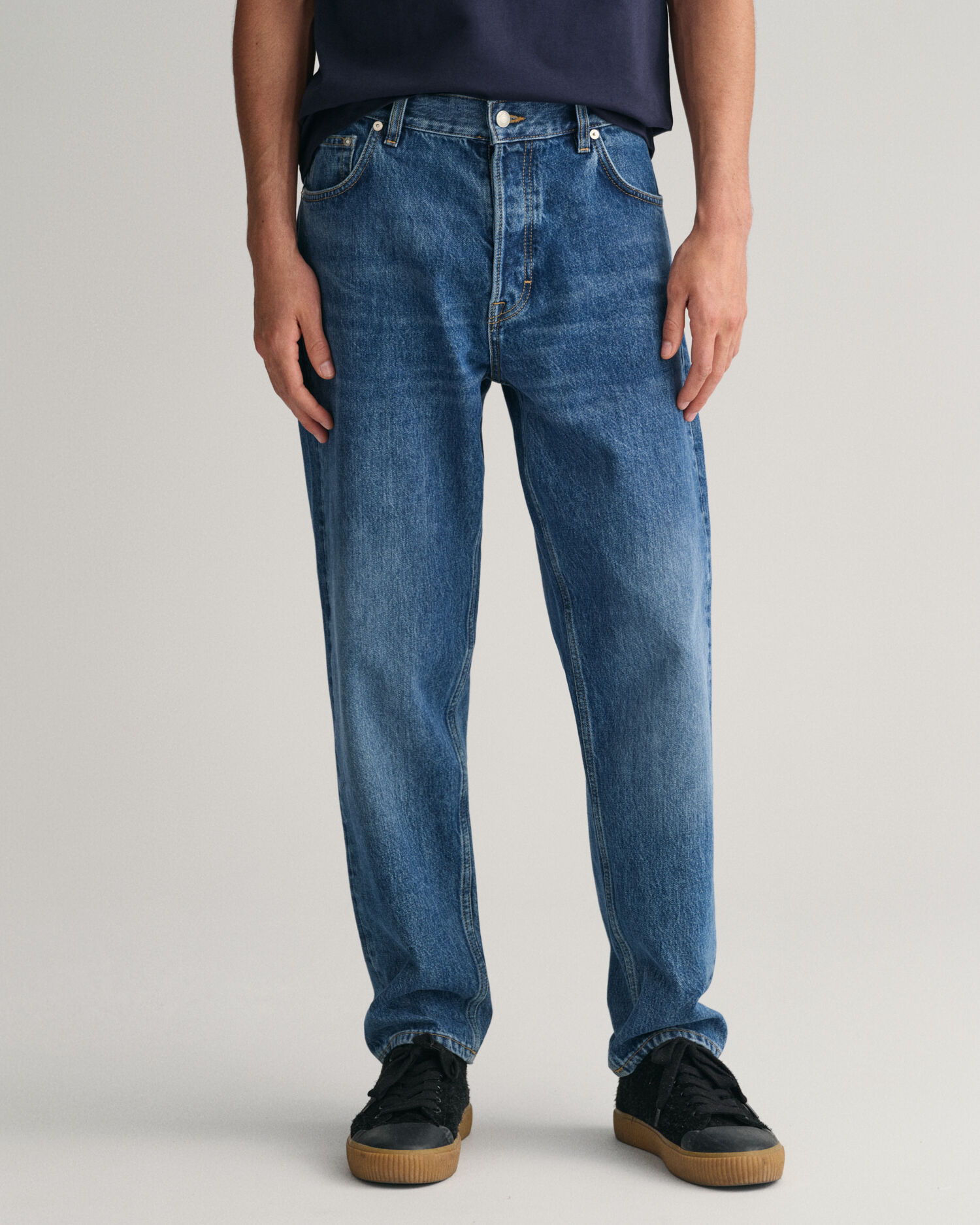 Judy Blue Relaxed Fit Jeans Raw Hem High Rise Style JB88191 Med Wash Sz  14w-24w | eBay